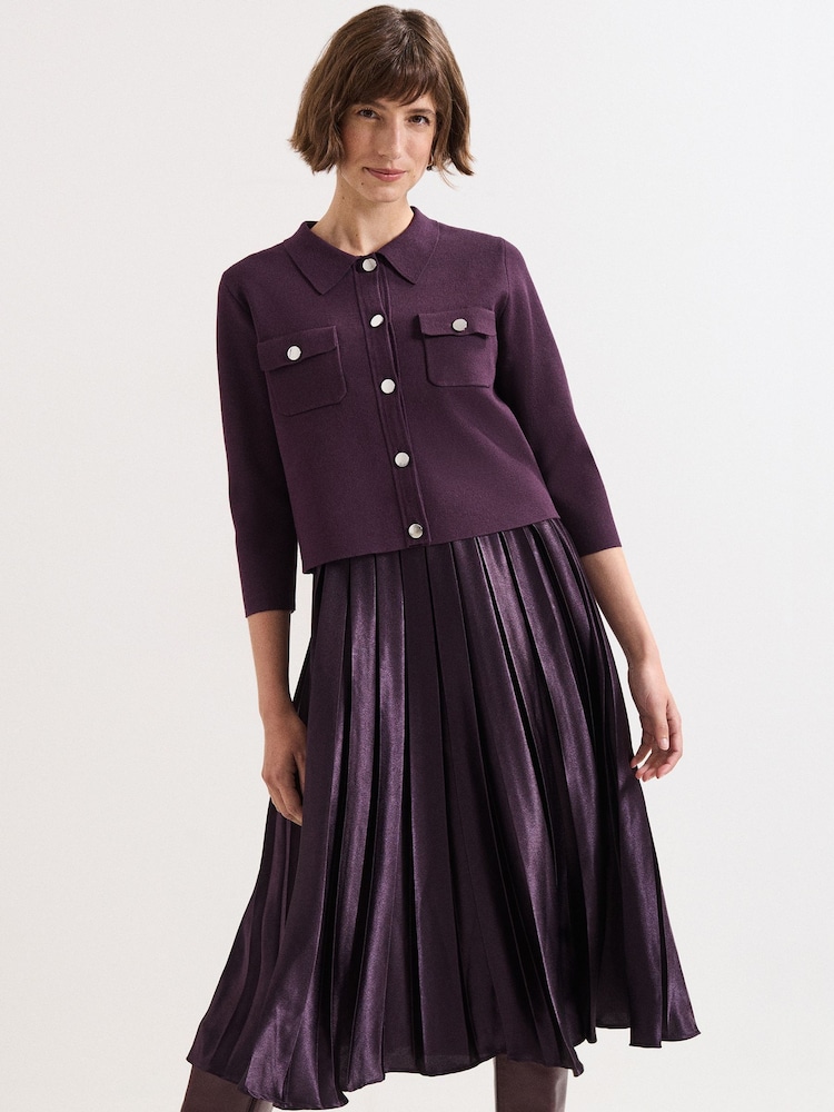 Phase Eight Purple Penny Dress - Image 1 of 8