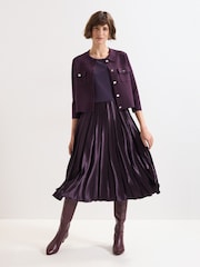Phase Eight Purple Penny Dress - Image 2 of 8