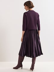 Phase Eight Purple Penny Dress - Image 4 of 8