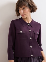 Phase Eight Purple Penny Dress - Image 5 of 8