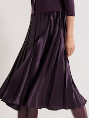Phase Eight Purple Penny Dress - Image 6 of 8