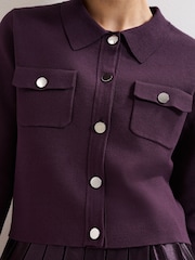 Phase Eight Purple Penny Dress - Image 7 of 8