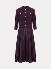 Phase Eight Purple Penny Dress - Image 8 of 8