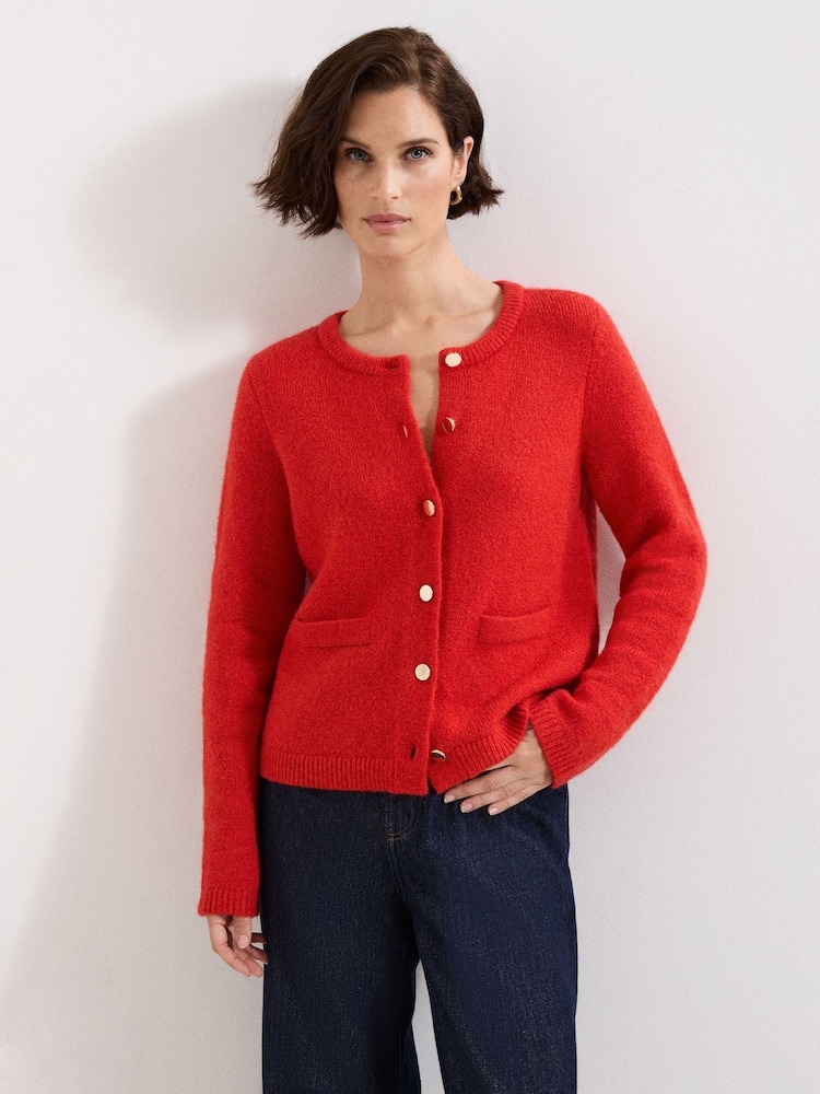 Phase Eight Red Jade Cardigan - Image 1 of 7 Phase Eight Red Jade Cardigan - Image 1 of 7