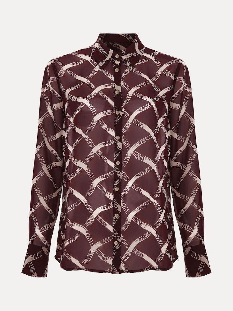 Phase Eight Red Cora Check Shirt - Image 7 of 7