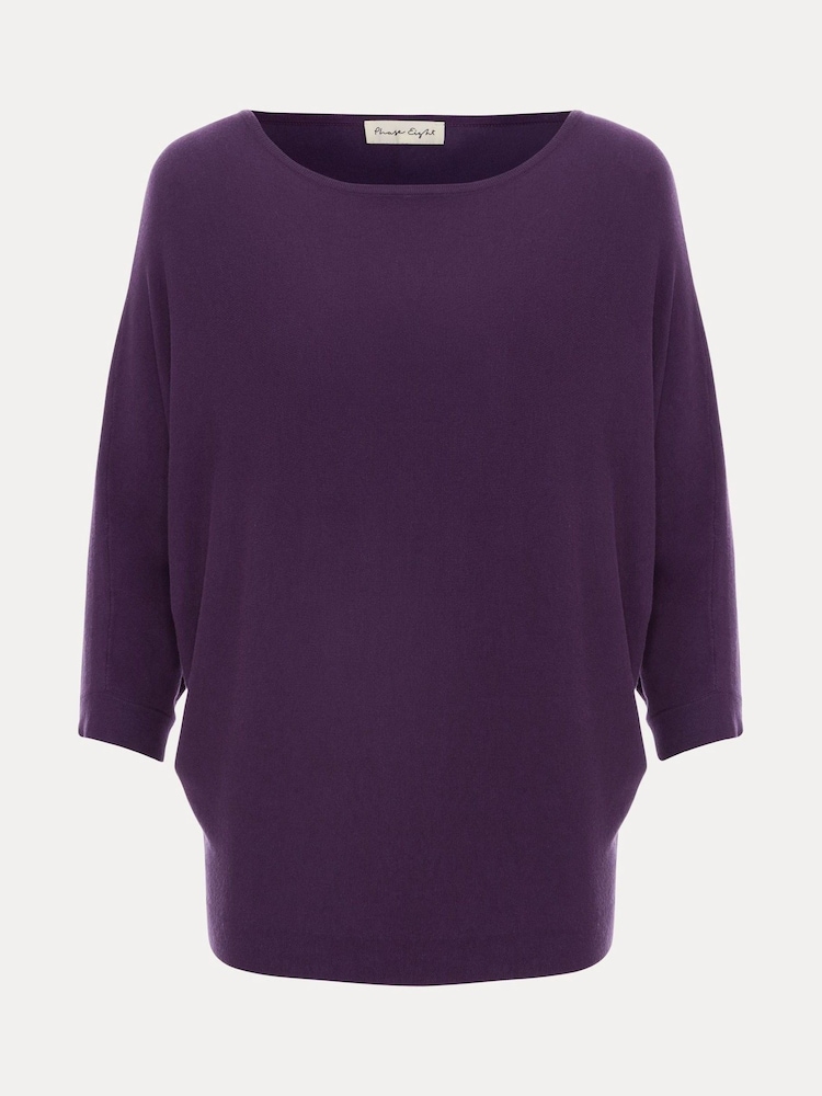 Phase Eight Purple Cristine Knit Jumper - Image 6 of 6
