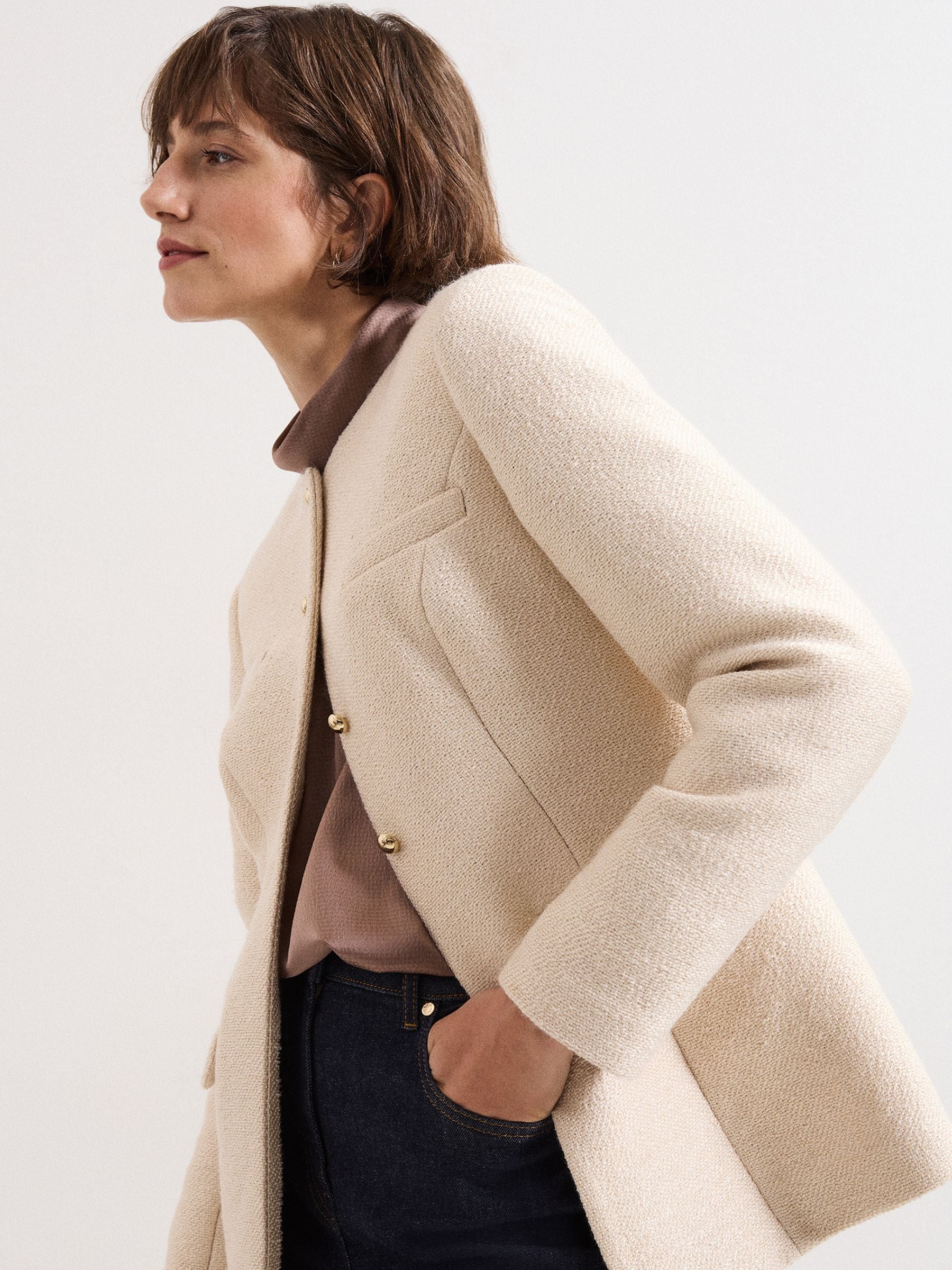 Buy Phase Eight Cream Graziella Jacket from the Next UK online shop