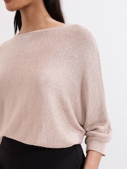 Phase Eight Gold Cristine Knit Jumper - Image 6 of 7