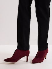 Phase Eight Red Suede Boots - Image 4 of 8