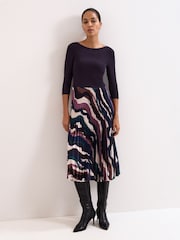 Phase Eight Purple Petite Riley Dress - Image 1 of 7