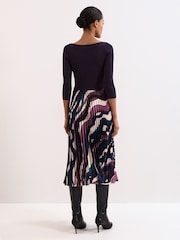 Phase Eight Purple Petite Riley Dress - Image 2 of 7