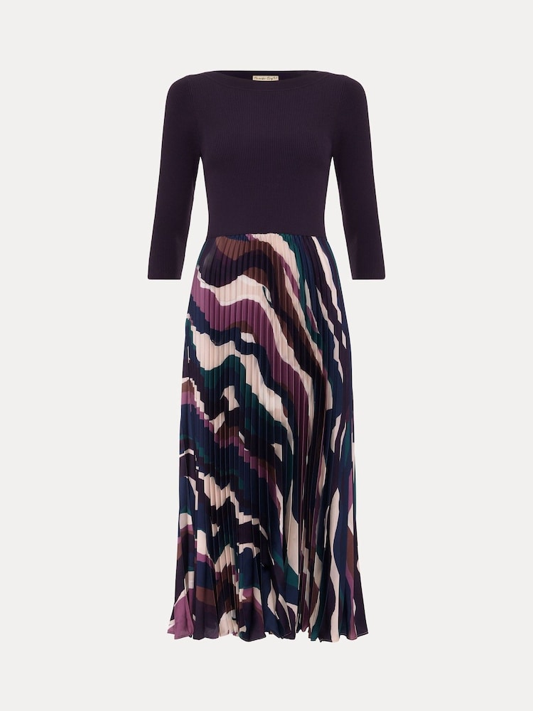 Phase Eight Purple Petite Riley Dress - Image 7 of 7
