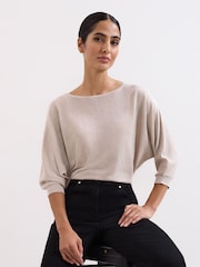 Phase Eight Gold Sequin Cristine Knit Jumper - Image 3 of 7