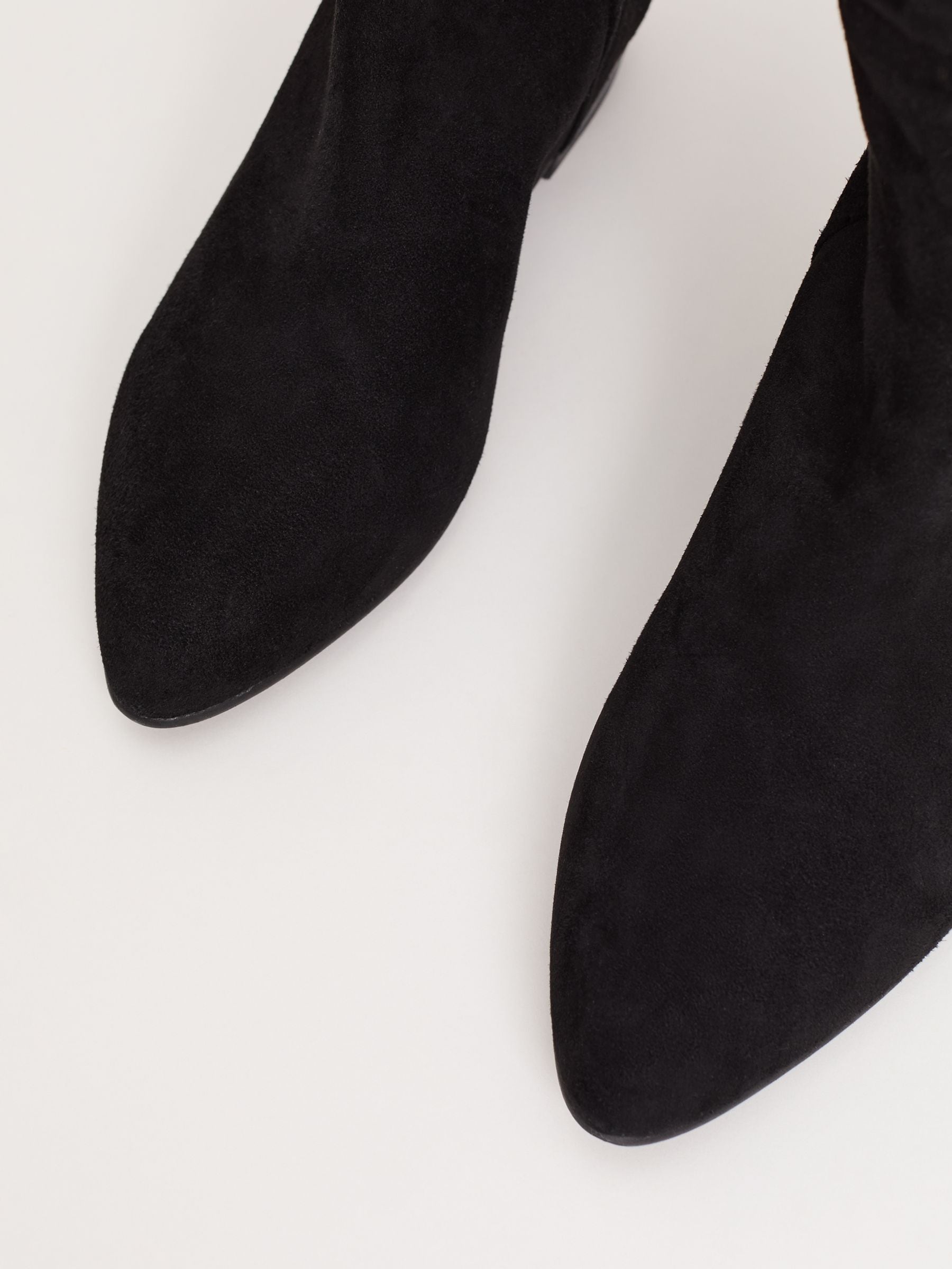 Buy Phase Eight Black Suede Flat Boots from the Next UK online shop