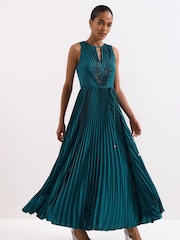 Phase Eight Green Petite Simara Dress - Image 3 of 7