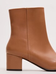 Phase Eight Leather Block Boots - Slika 4 iz 5