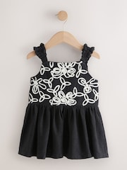 Negru - Cornelli Peplum Vest (3-16yrs) - Imaginea 1 din 8