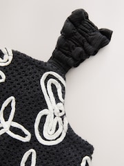 Negru - Cornelli Peplum Vest (3-16yrs) - Imaginea 2 din 8