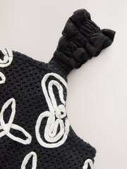 Negru - Cornelli Peplum Vest (3-16yrs) - Imaginea 6 din 8