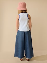 White Stitched Ribbed Vest (3-16yrs) - Image 3 of 7
