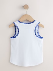 White Stitched Ribbed Vest (3-16yrs) - Image 5 of 7