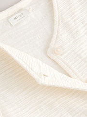 Alb - Broderie Peplum Waistcoat (3-16yrs) - Imaginea 7 din 8