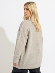 Yours Curve Natural Soft Touch Turn Up Jumper - Image 3 of 5