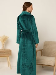 M&Co Green Super Luxe Shawl Maxi Robe - Image 3 of 5