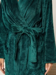 M&Co Green Super Luxe Shawl Maxi Robe - Image 4 of 5