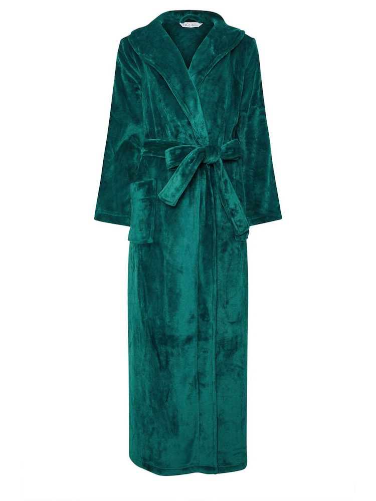 M&Co Green Super Luxe Shawl Maxi Robe - Image 5 of 5