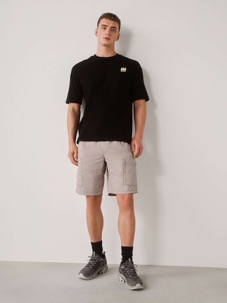 Brown Drawstring Waist Cargo Shorts - Image 2 of 11