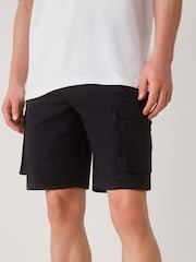 Navy Belted Ripstop Cargo Shorts - Image 3 of 5