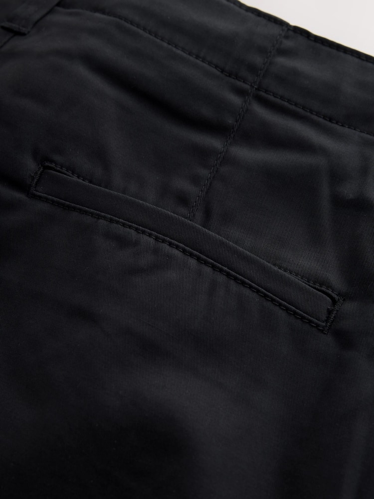 Black Stretch Cargo Shorts - Image 6 of 6
