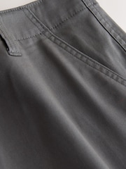 Dark Grey Stretch Cargo Shorts - Image 3 of 3
