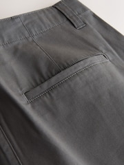 Dark Grey Stretch Cargo Shorts - Image 7 of 8