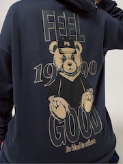 PixieGirl Petite Blue Teddy Feel Good Hoodie - Image 4 of 6