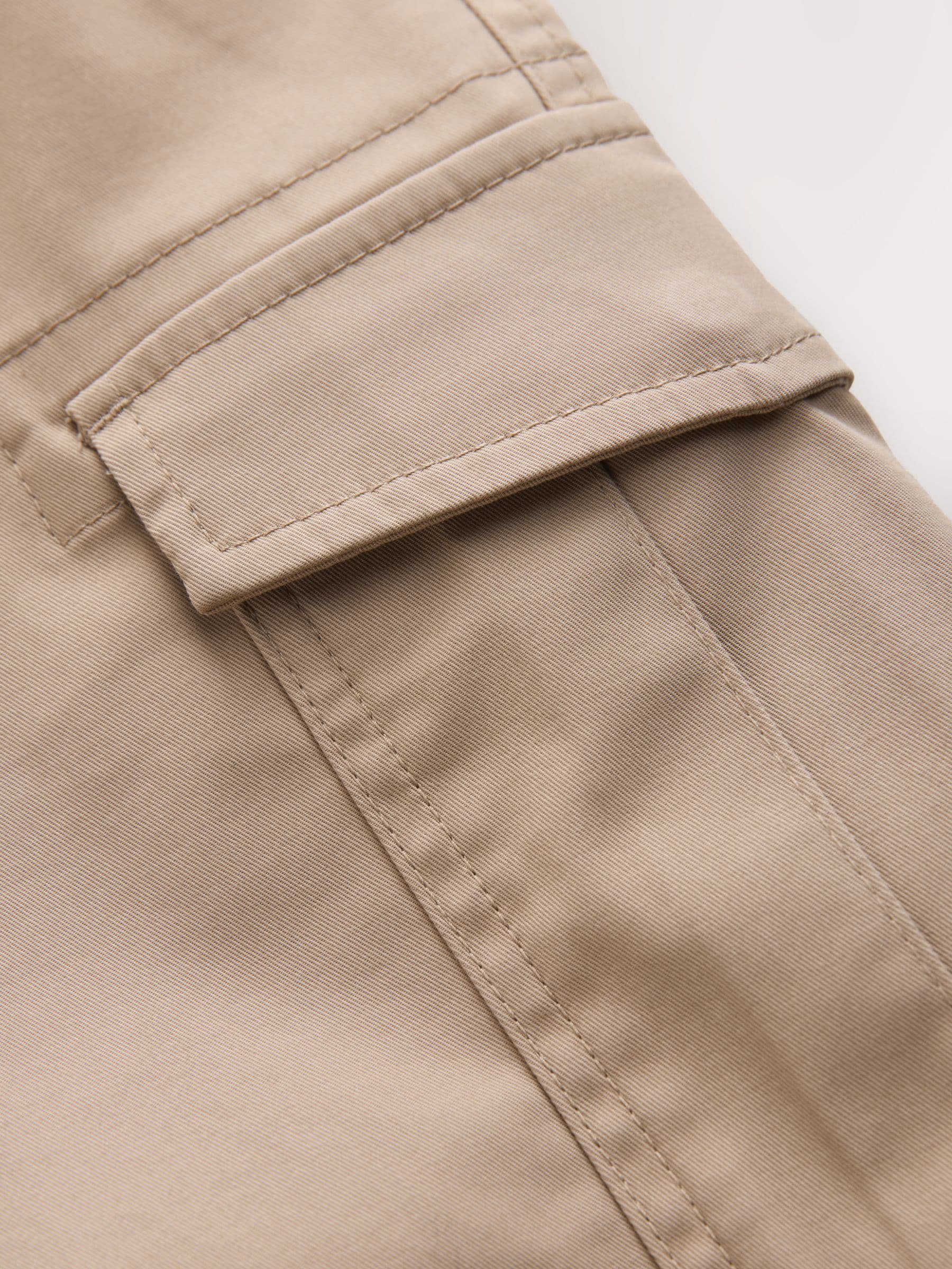 Buy Stone Stretch Cotton Rich Cargo Shorts from Next Romania