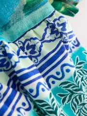 Blue Scenic Puff Sleeve Top - Image 9 of 9