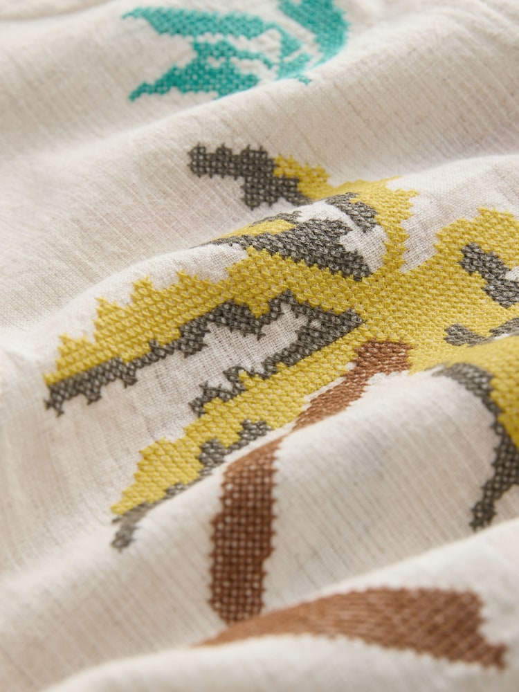 Ecru Cross Stitch Detail Shell Top - Image 8 of 8