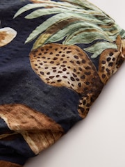 Black/Green Palm Jersey Bandeau Playsuit - Image 7 of 8