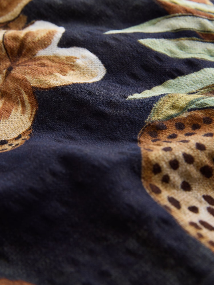 Black/Green Palm Jersey Bandeau Playsuit - Image 8 of 8