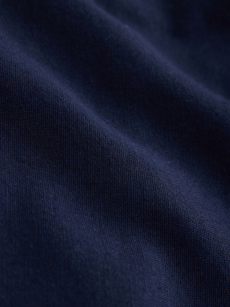 Navy Blue/White Embroidered Sun Wide Strap Top - Image 8 of 8