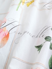 White Floral Puff Sleeve Midi Dress - Image 10 of 10