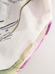 White/Purple Beach Cover-Up - Image 9 of 10