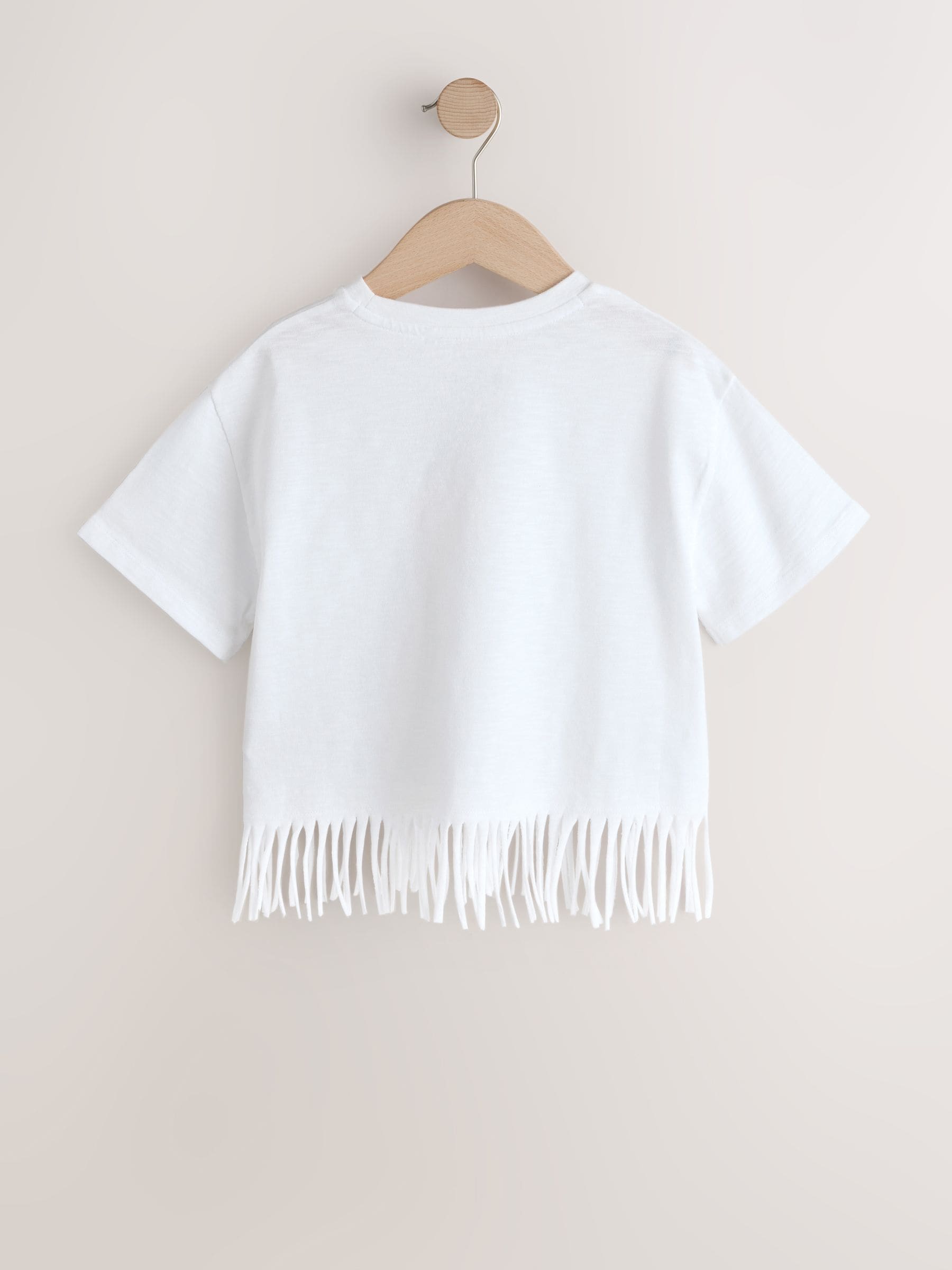 Buy Ecru Cherry Fringe T-Shirt (3-16yrs) from the Next UK online shop