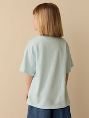 Blue Hibiscus Sequin Graphic T-Shirt (3-16yrs) - Image 3 of 3