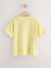 Yellow Daisy Sequin Heart T-Shirt (3-16yrs) - Image 6 of 8