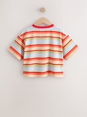 Stripe Ice Cream Oversized Boxy  Sequin Graphic T-Shirt (3-16yrs) - Image 6 of 8