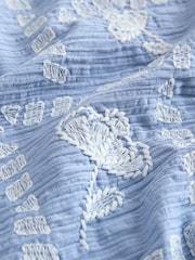 Blue Embroidered Vest and Shorts Set (3-16yrs) - Image 8 of 9