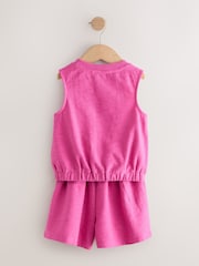 Rosa - Embroidery Vest and Shorts Set (3-16yrs) - Imagen 6 de 8